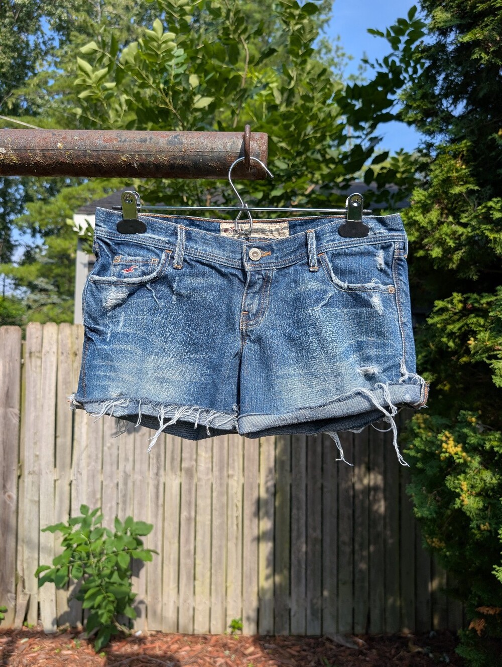 Hollister Women's Y2K Low Rise Jeans Shorts Size 3
